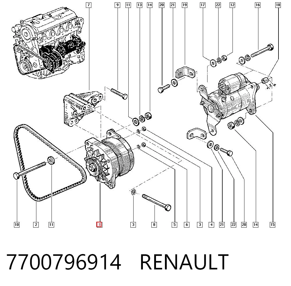 Генератор CA536IR Jurid/Bendix