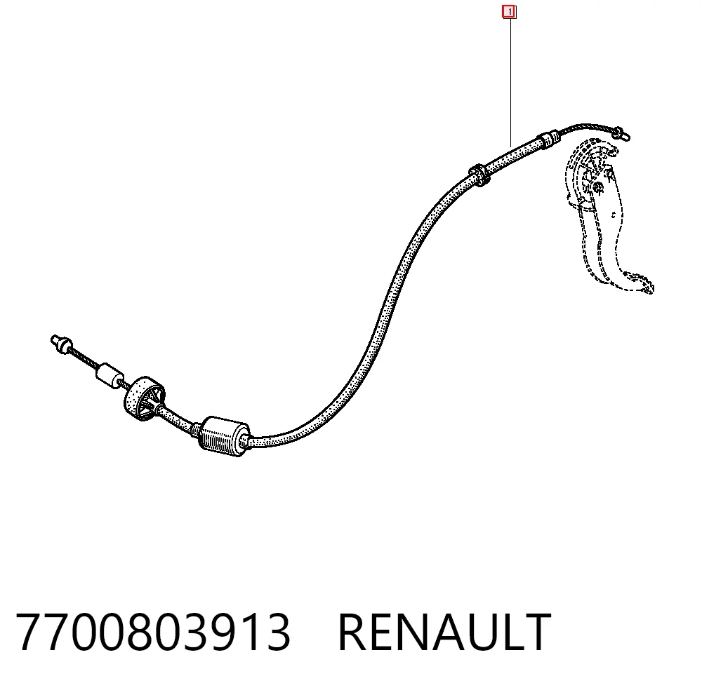 Купити Трос зчеплення Renault 21  L48