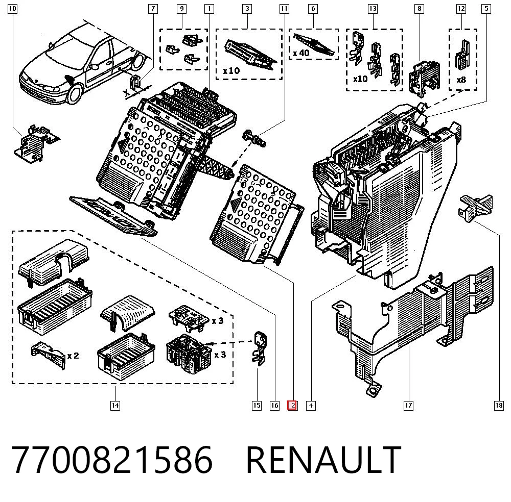 7700821586 Renault (RVI)