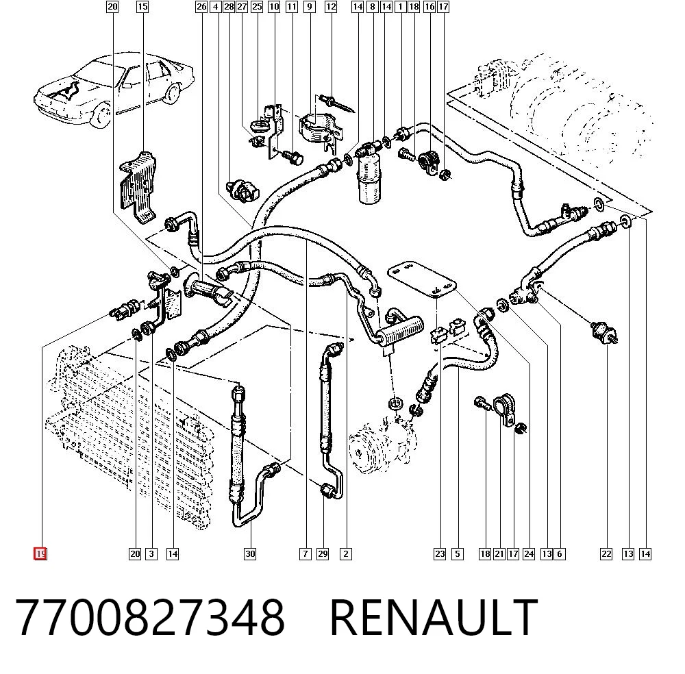 Датчик тиску на Renault 21  L48