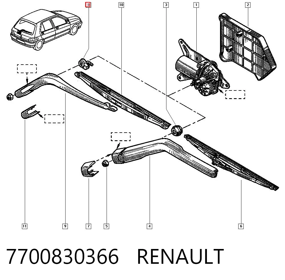 7700830366 Renault (RVI)