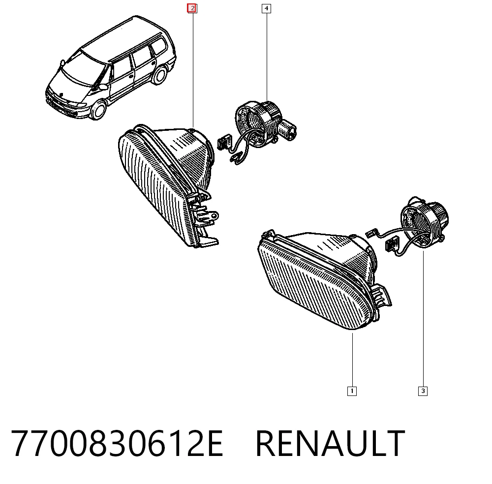 Фара протитуманна, права Polcar 603230E ціна, від 24.50 USD