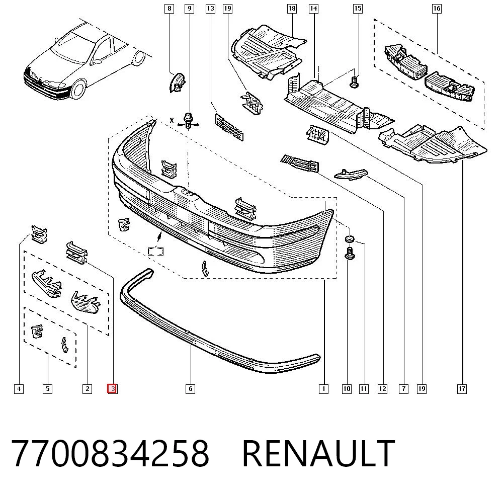7700834258 Renault (RVI)