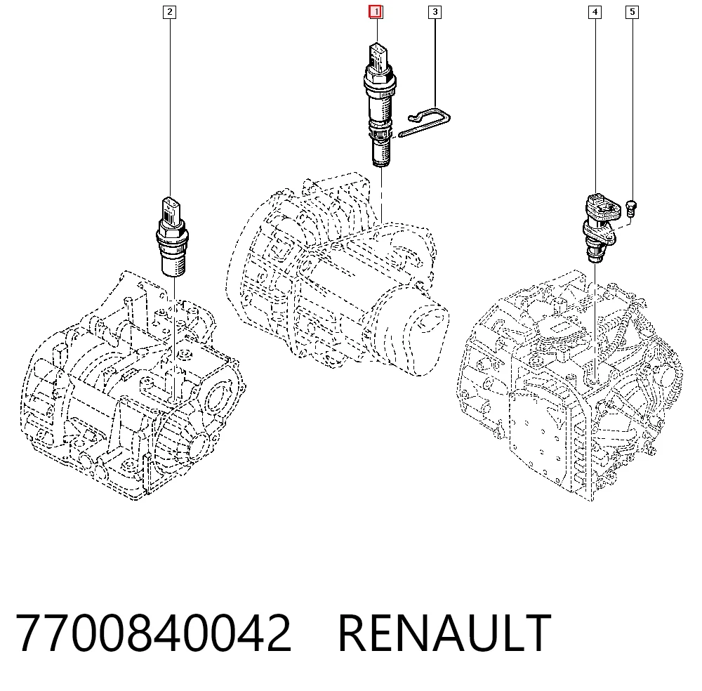 7700840042 Renault (RVI) Датчик швидкості спідометра