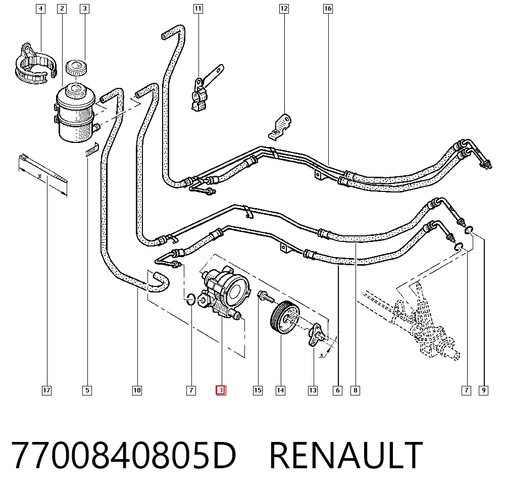 Купити JPR913 TRW Насос гідравліки