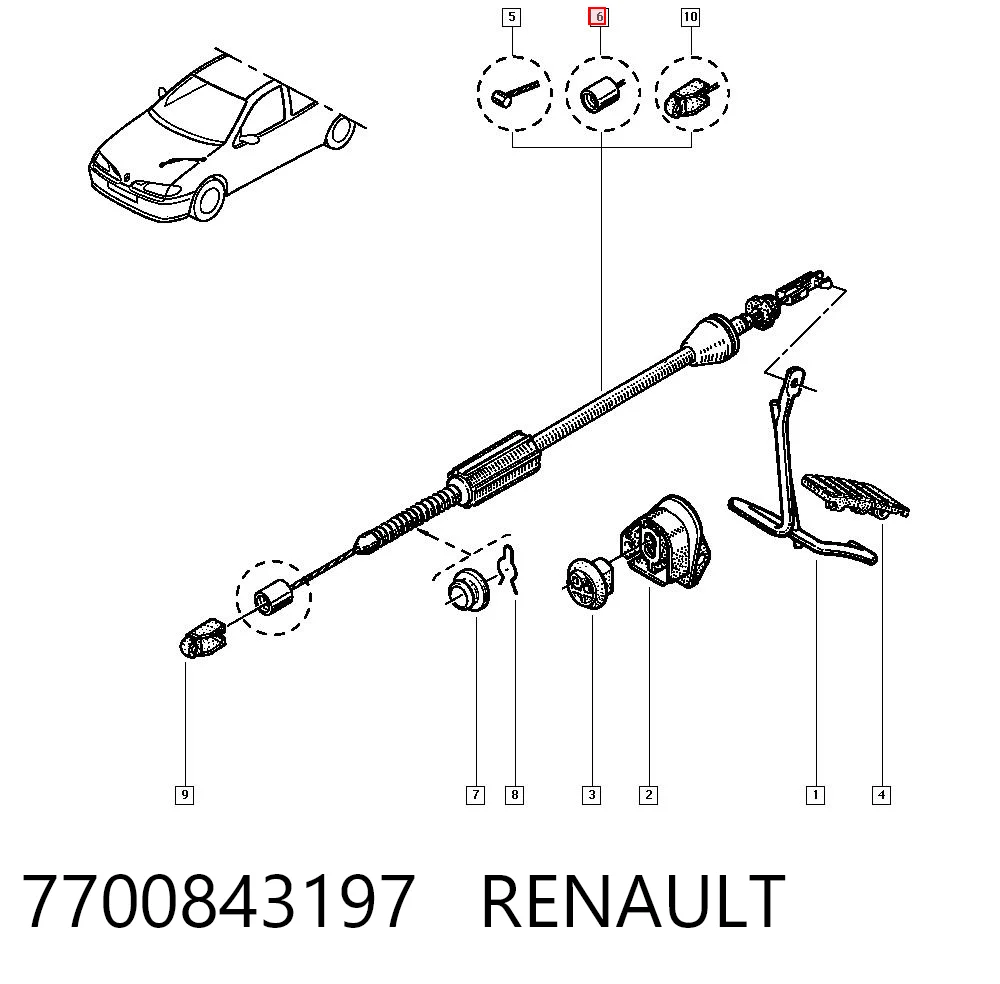 Трос газу Cavo 1303667 ціна, від 9.23 USD