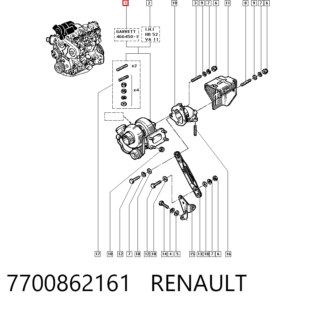  Турбіна Renault 21 