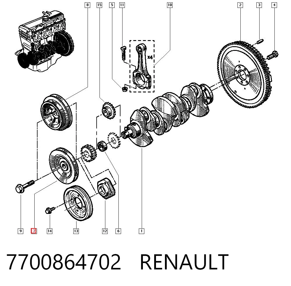 7700864702 Renault (RVI)