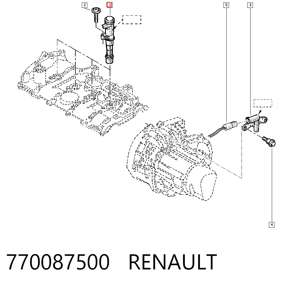 770087500 Renault (RVI) Котушка запалювання
