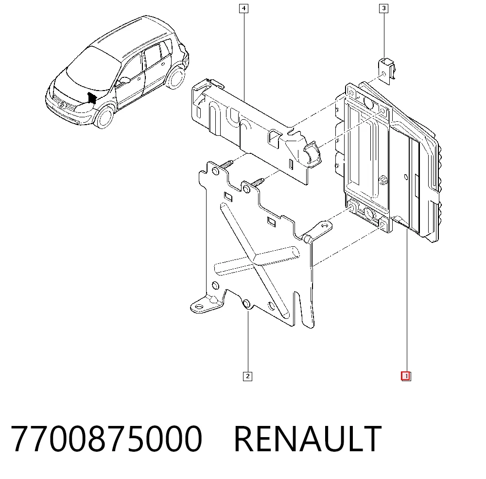7700875000 Renault (RVI) Котушка запалювання