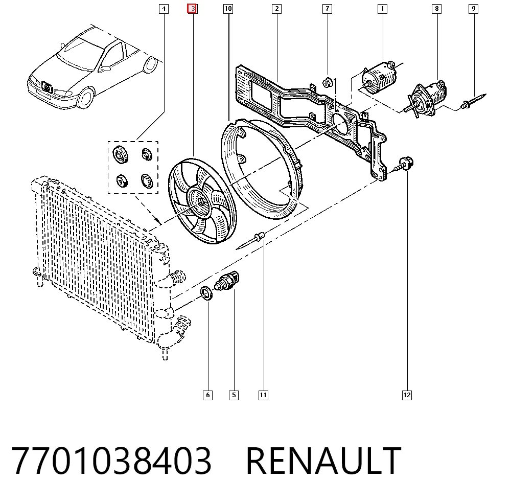 Вентилятор/крильчатка радіатора охолодження Polcar 600323W1 ціна, від 60.77 USD