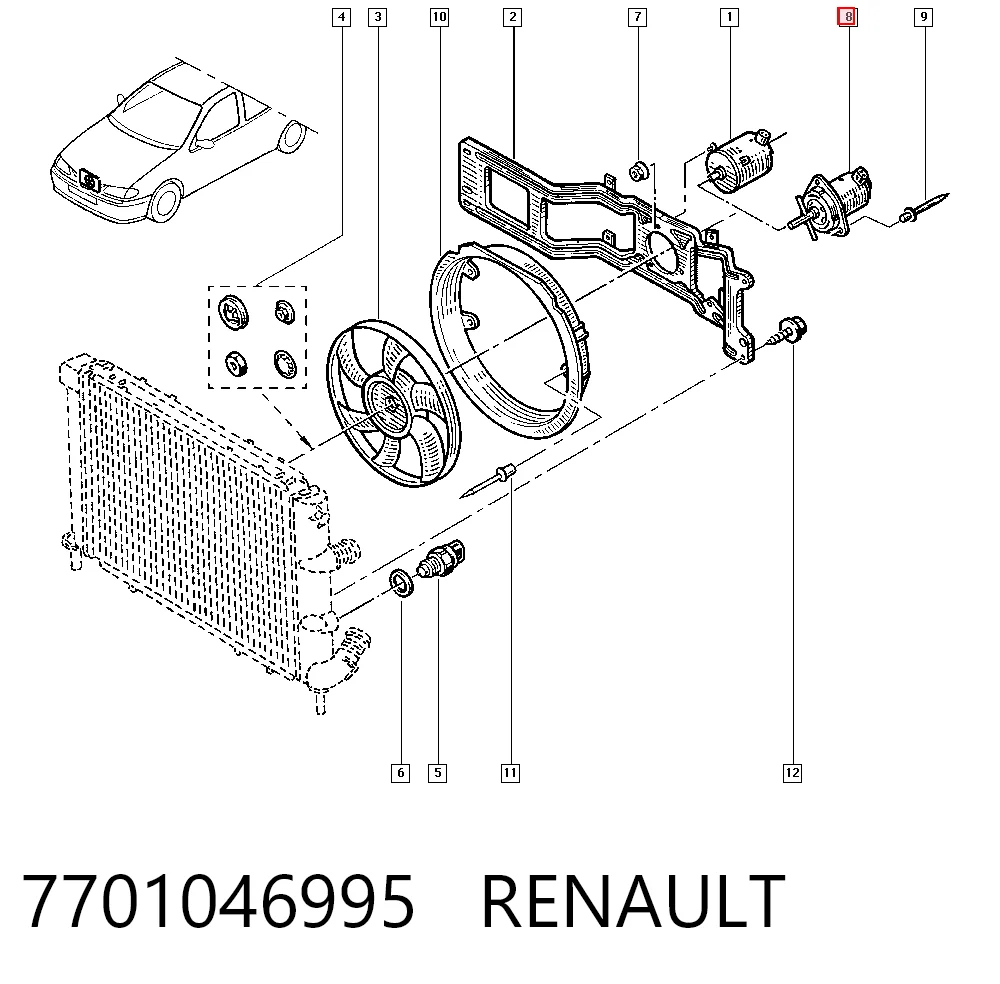 Вентилятор/крильчатка радіатора охолодження 600323W1 Polcar