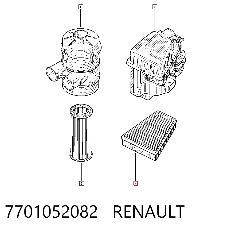 Купити Повітряний фільтр Renault Clio II BB, CB