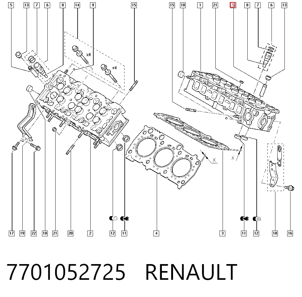Купити Направляюча клапанів Renault Vel Satis  BJ0