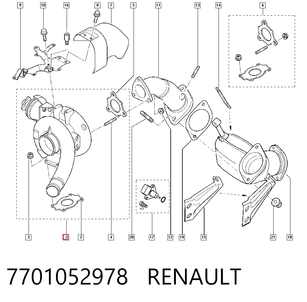 Турбіна Renault Espace IV мінівен (JK0) (2002 - 2015) ціна, від 133.92 USD