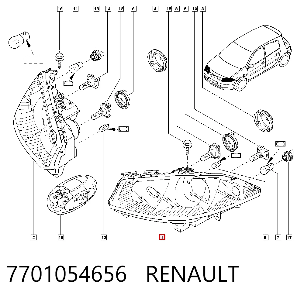Фара VALEO 89312730 ціна, від 70.28 USD