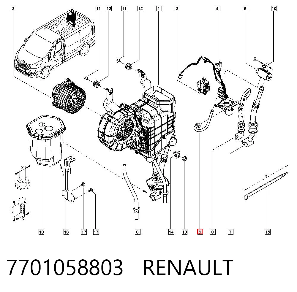 7701058803 Renault (RVI)