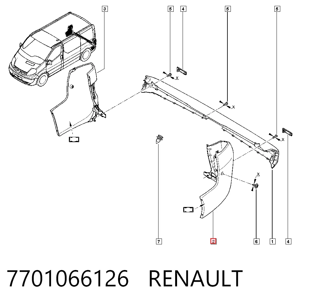 Купити 91166148 Opel Бампер задній, ліва частина