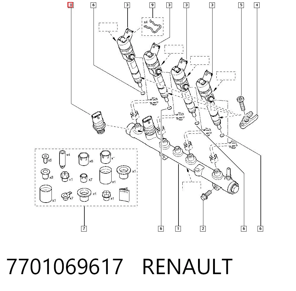 Манометри на Renault Trafic I TXX