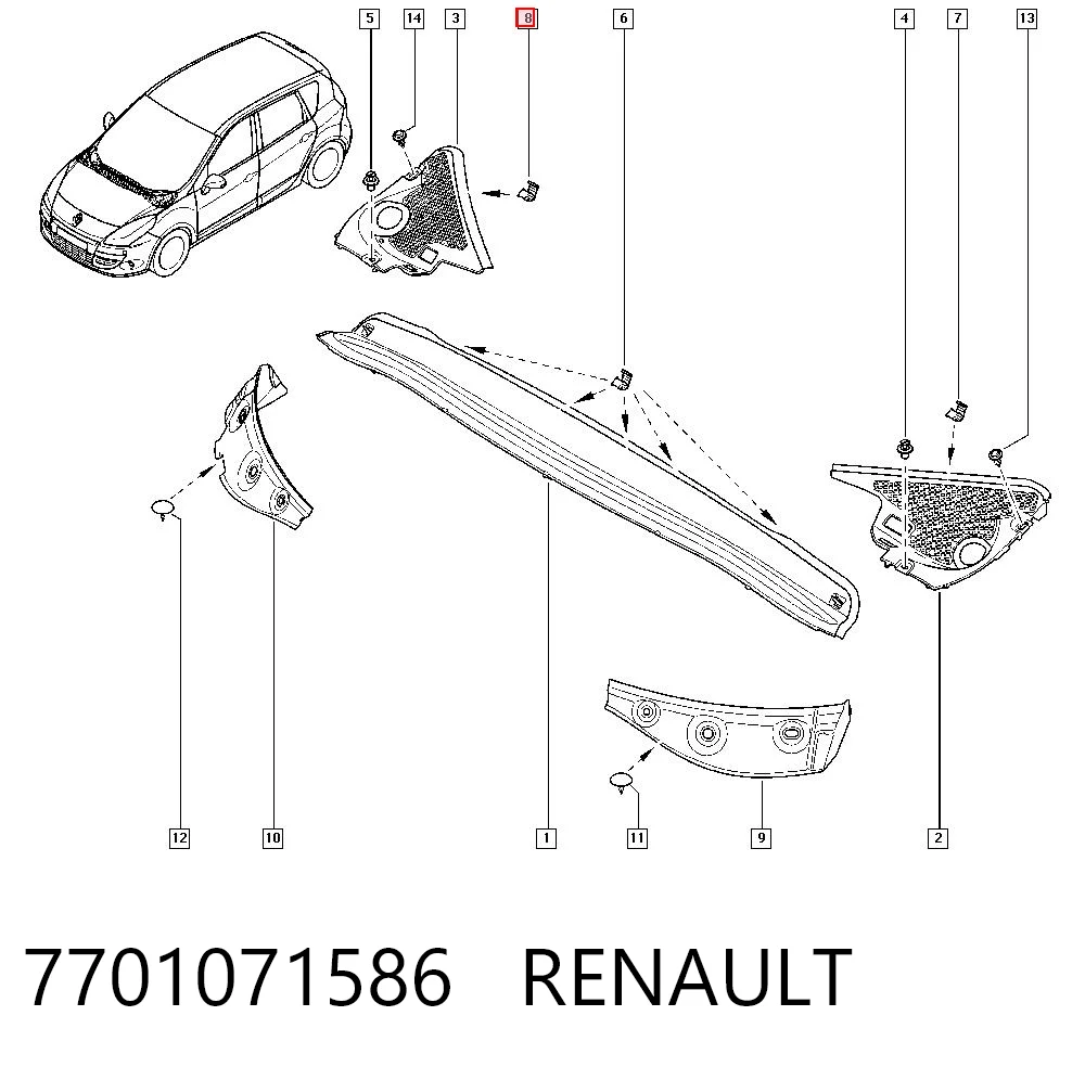 7701071586 Renault (RVI)
