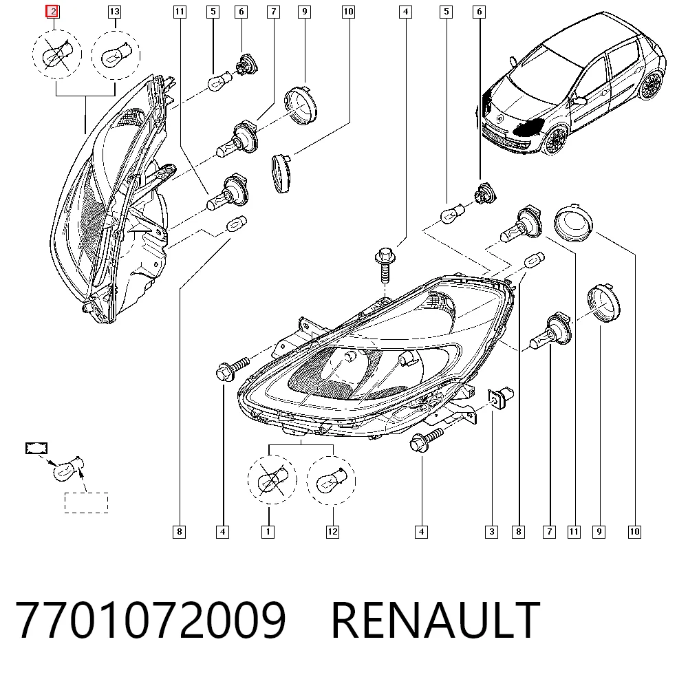 Фара права 44056 VALEO