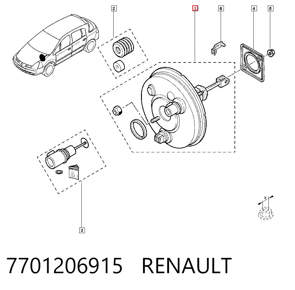 Вакуумника Renault Vel Satis хетчбек (BJ0) (2002 - 2009) ціна, від 105.62 USD