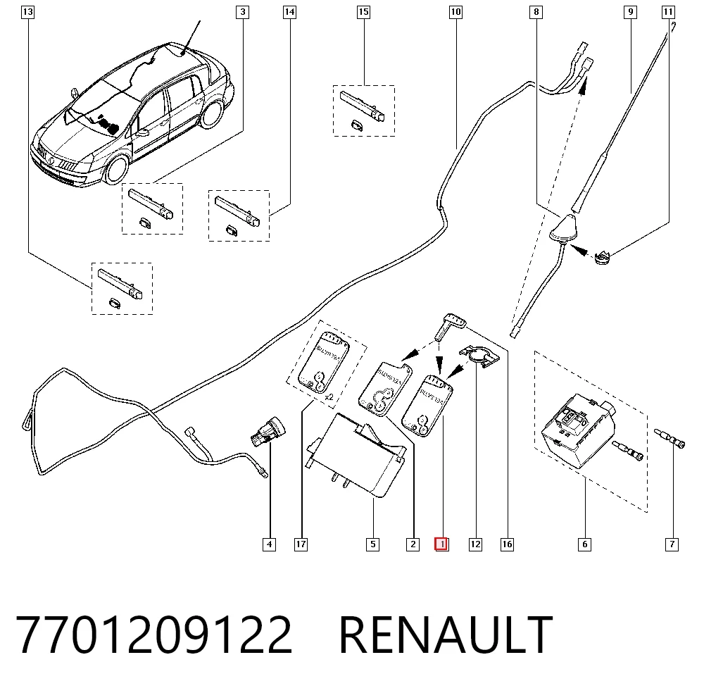7701209122 Renault (RVI)