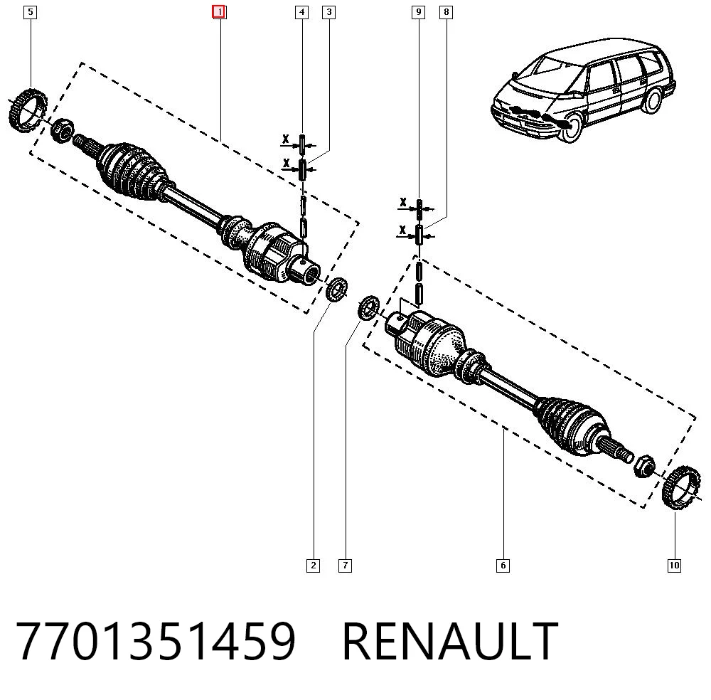 7701351459 Renault (RVI)