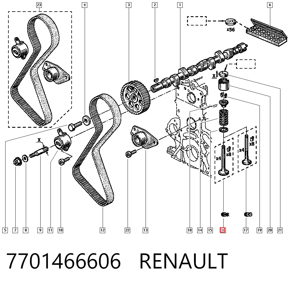 3344841 Volvo Клапан впускний