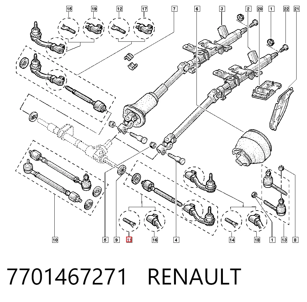 Тяга рульова в зборі, ліва Polcar R702703 ціна, від 12.89 USD