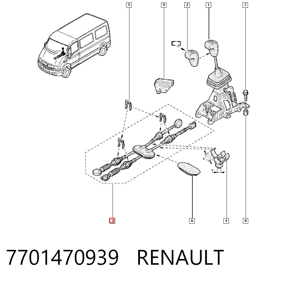 Трос перемикання передач, здвоєний Fast FT10002 ціна, від 88.53 USD