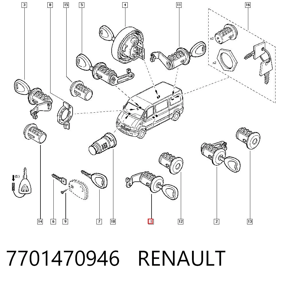 7701470946 Renault (RVI)