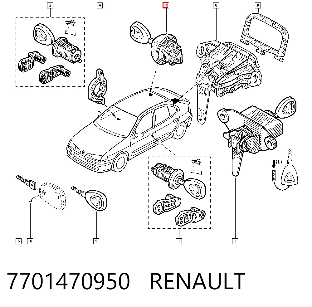 7701470950 Renault (RVI) Кришка / пробка бензобака