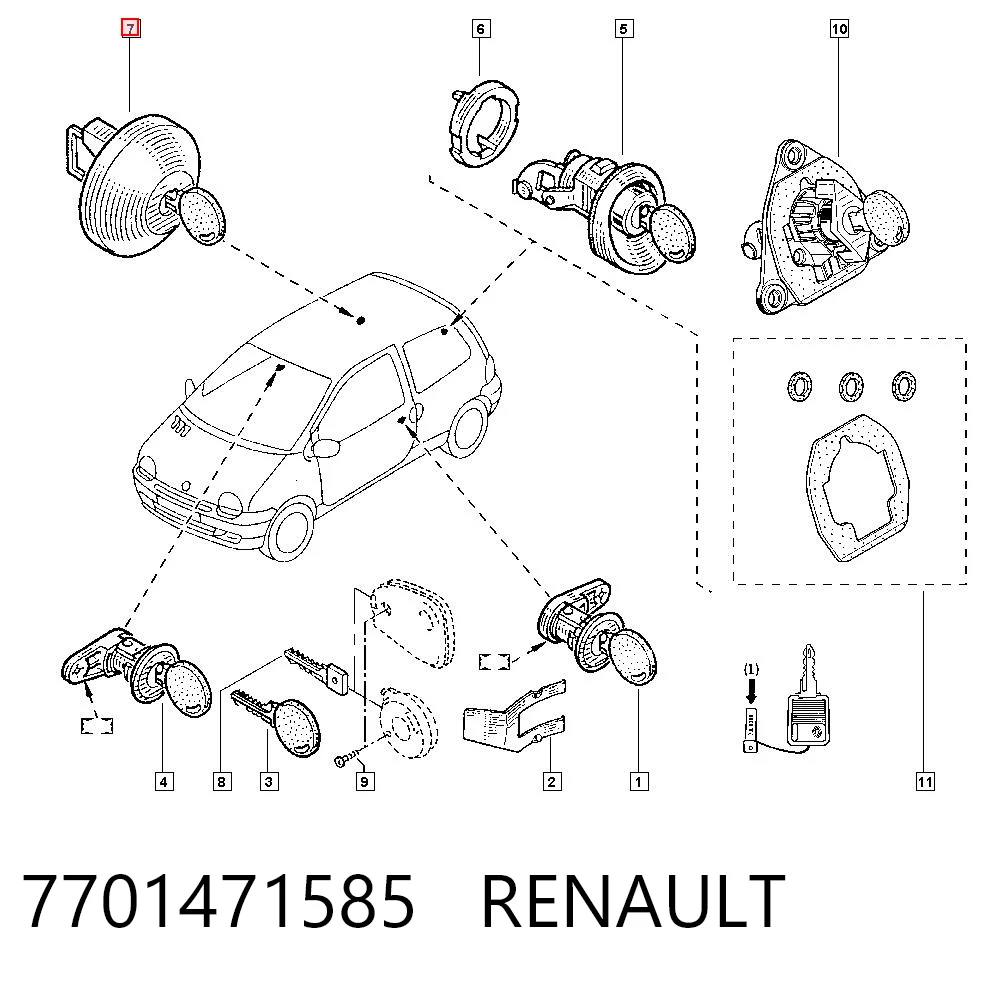 7701471585 Renault (RVI) Кришка / пробка бензобака