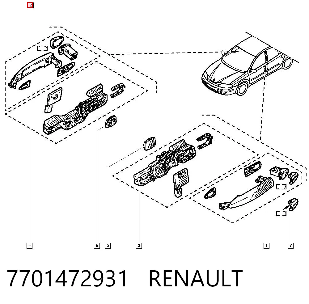 Ручка передньої двері зовнішня MMS0192 Magneti Marelli