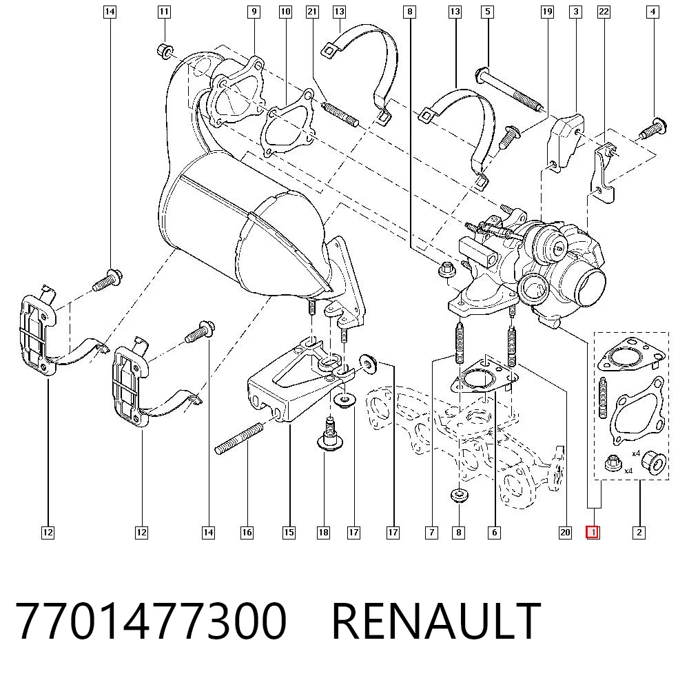 7701477300 Renault (RVI) Турбонаддув