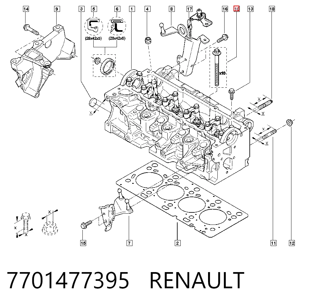 Купити Болт ГБЦ Nissan JUKE NMUK F15E