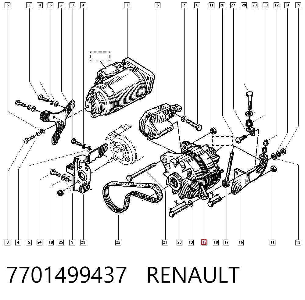 7701499437 Renault (RVI)