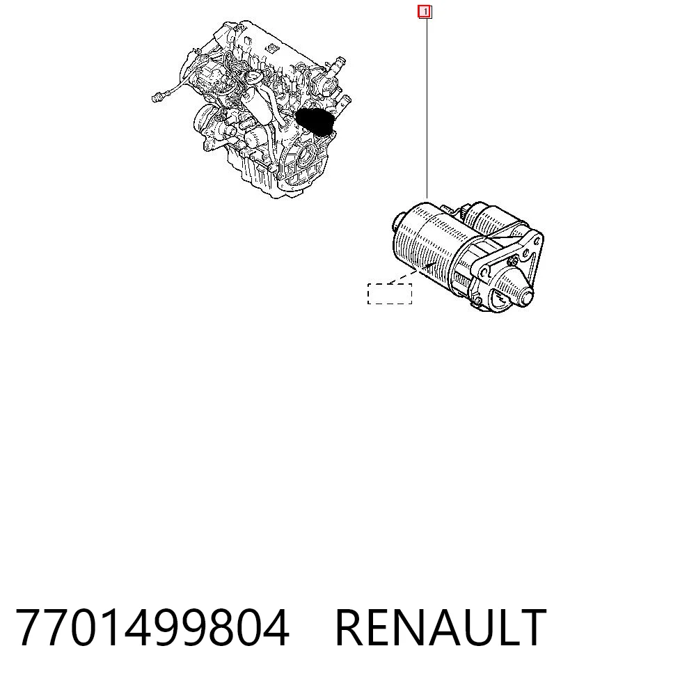 7701499804 Renault (RVI) Стартер двигуна
