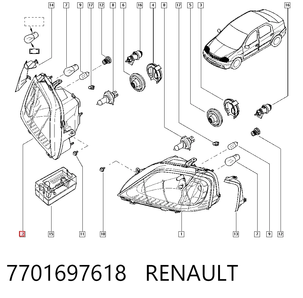 45941003 Formpart/Otoform Фара передня права