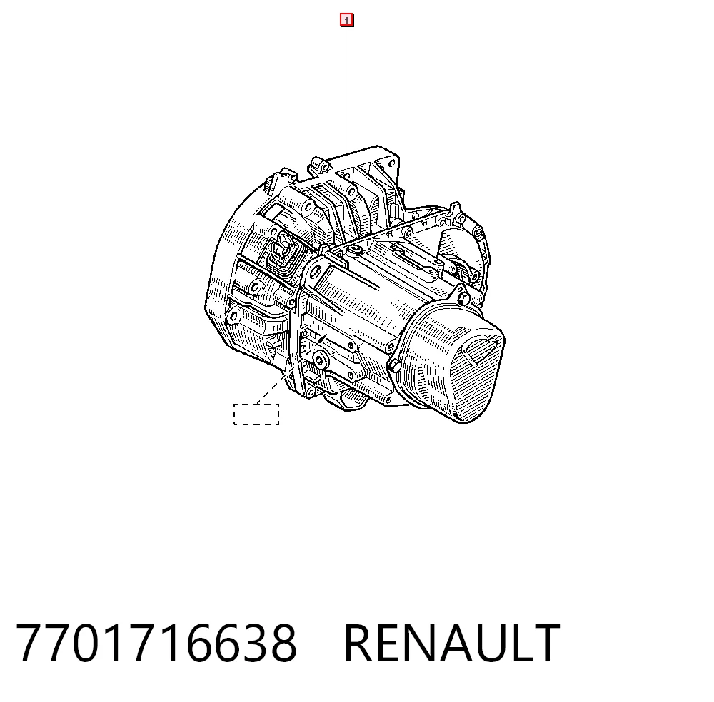 МКП в зборі Renault Clio II хетчбек (BB, CB) (1998 - 2010) ціна, від 156.21 USD