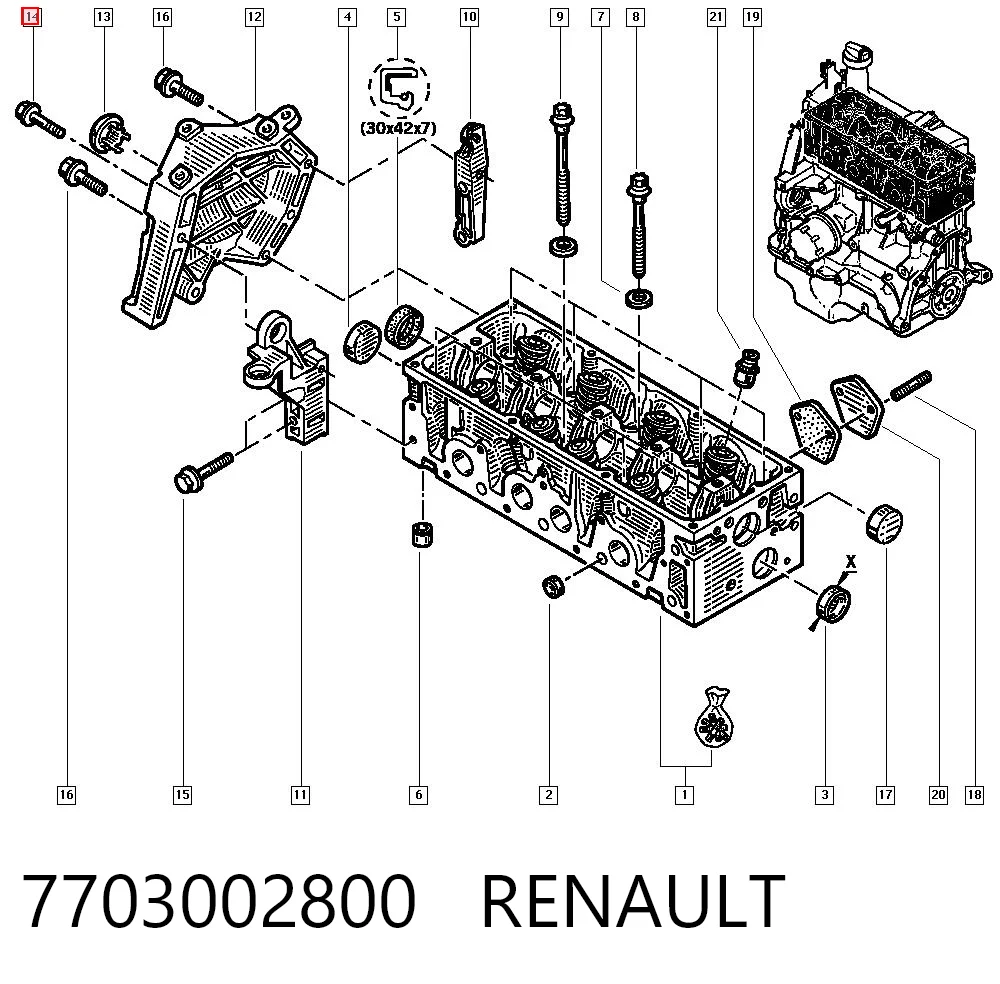 7703002800 Renault (RVI)