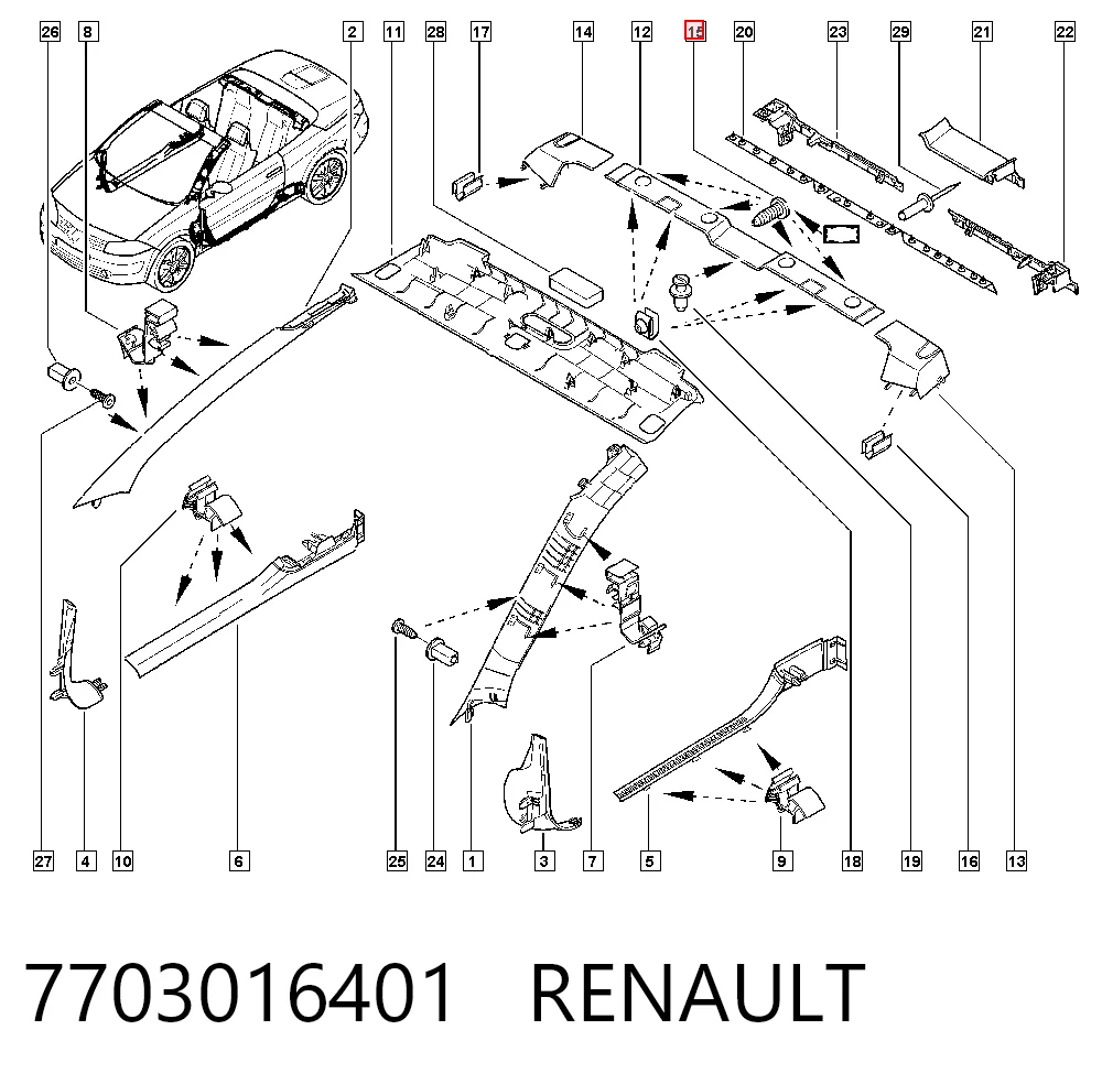 7703016401 Renault (RVI)