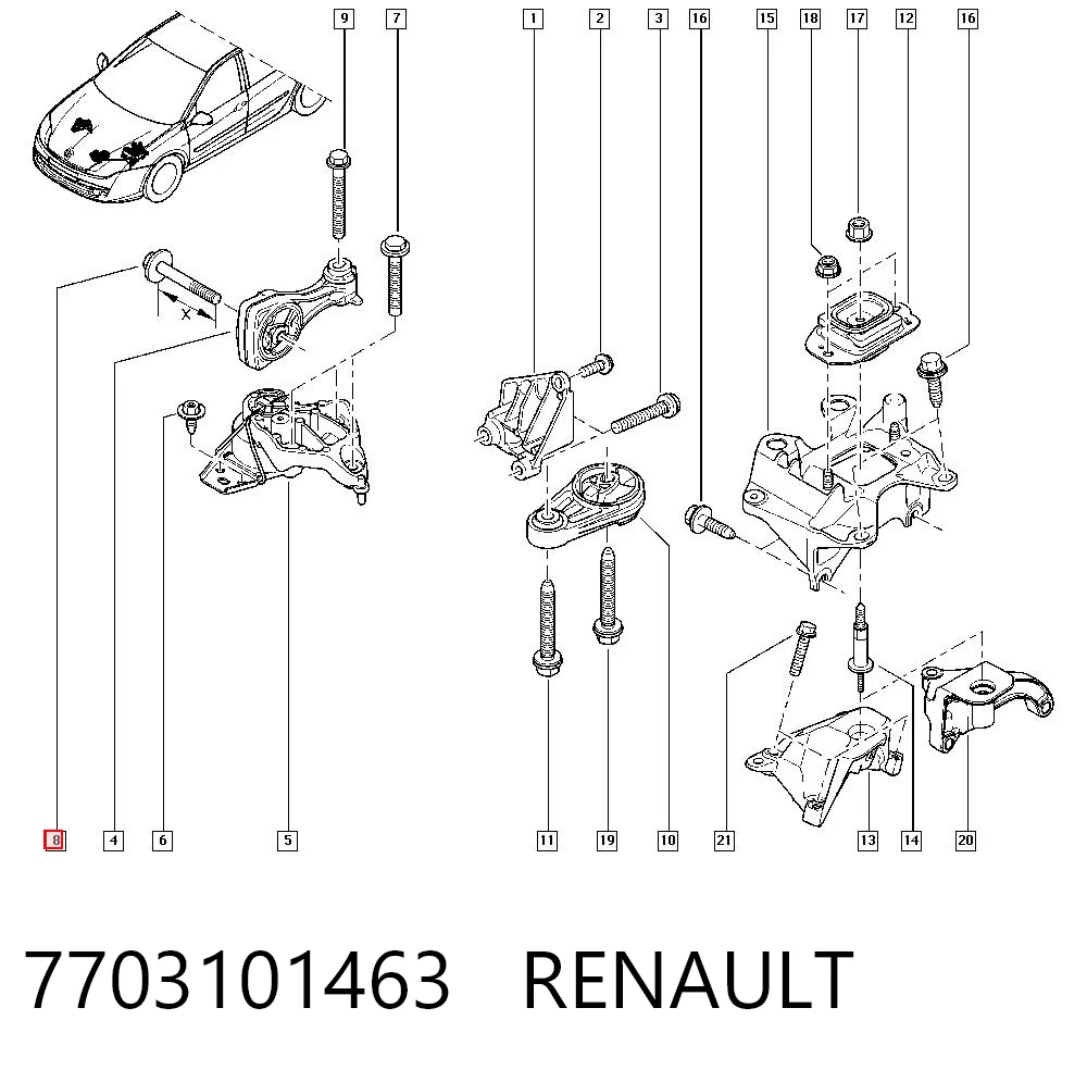 7703101463 Renault (RVI)