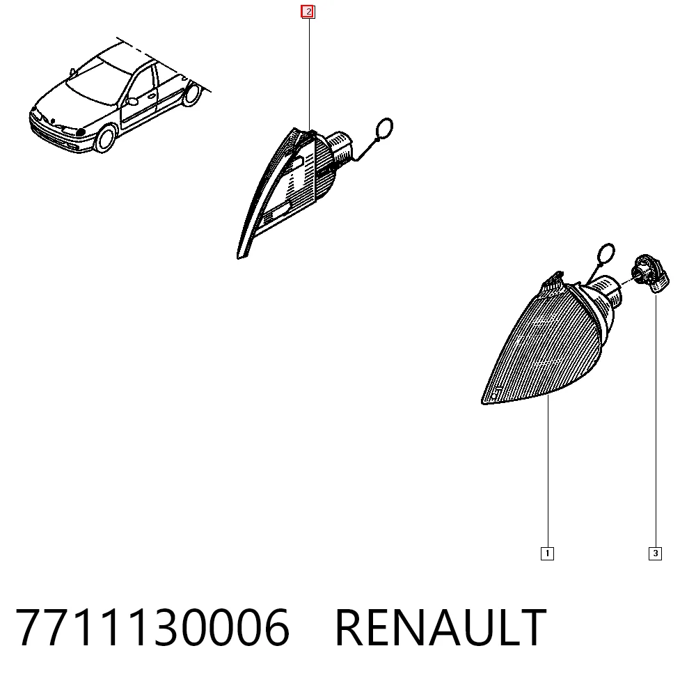 Правий покажчик повороту - лампа Polcar 603220E ціна, від 10.68 USD