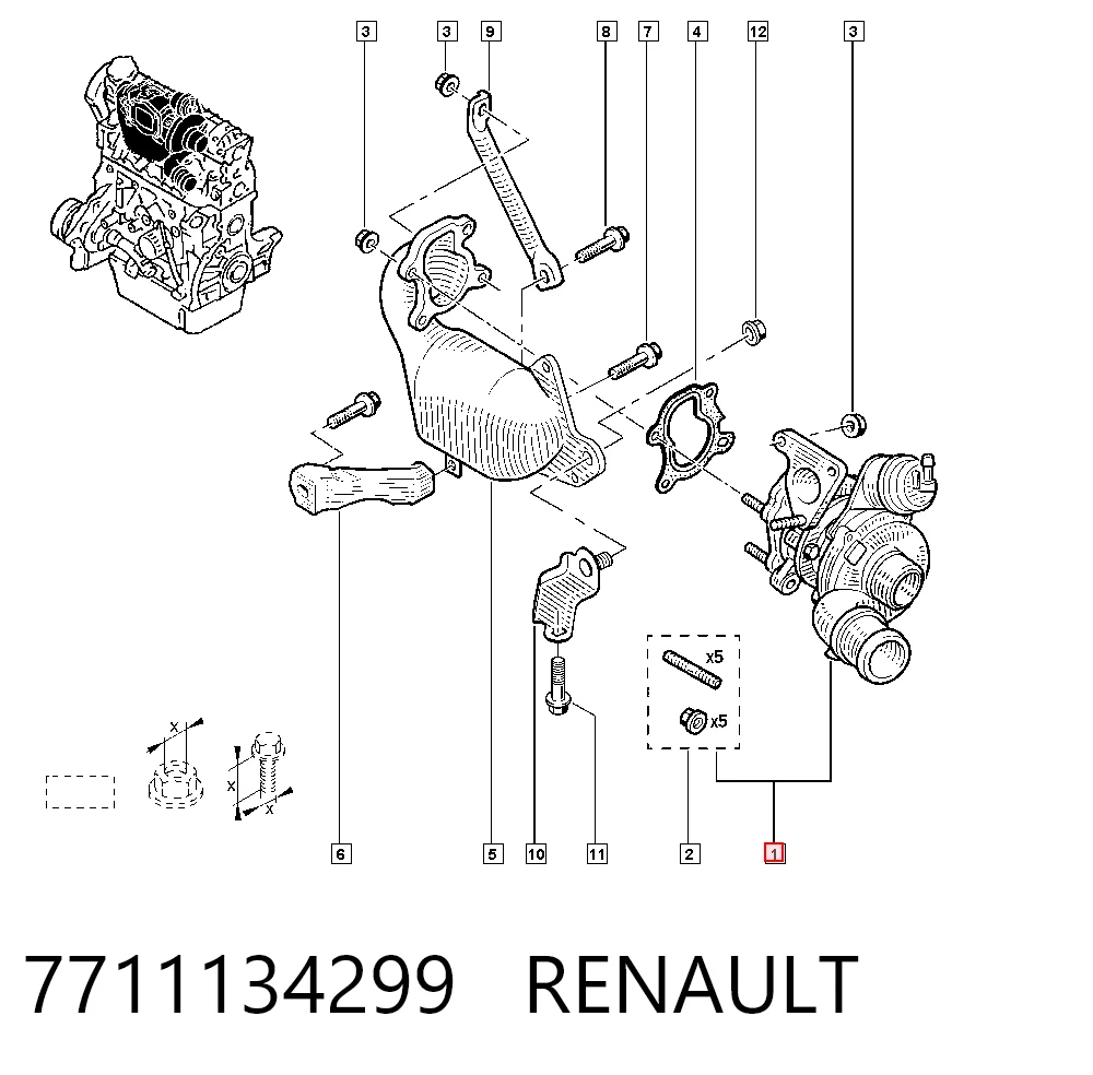 7711134299 Renault (RVI) Турбонаддув