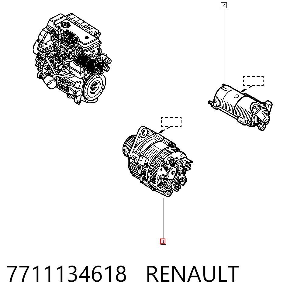 12317519621 Mercedes Авто генератор