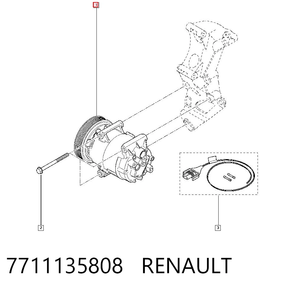 7711135808 Renault (RVI) Компресор холодоагенту