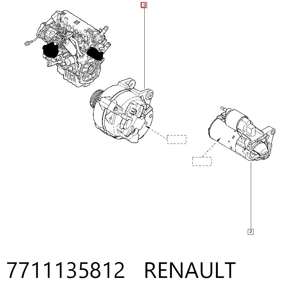 7711135812 Renault (RVI) Авто генератор