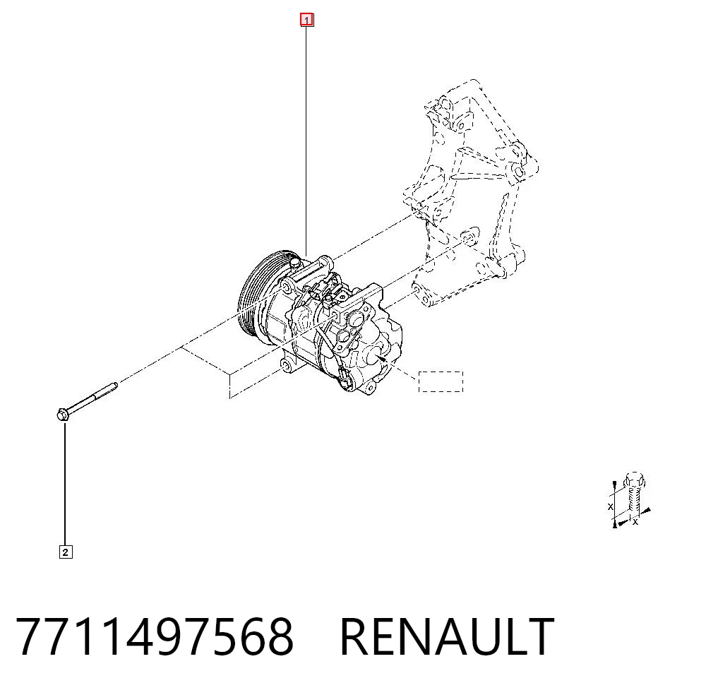 7711497568 Renault (RVI) Компресор холодоагенту